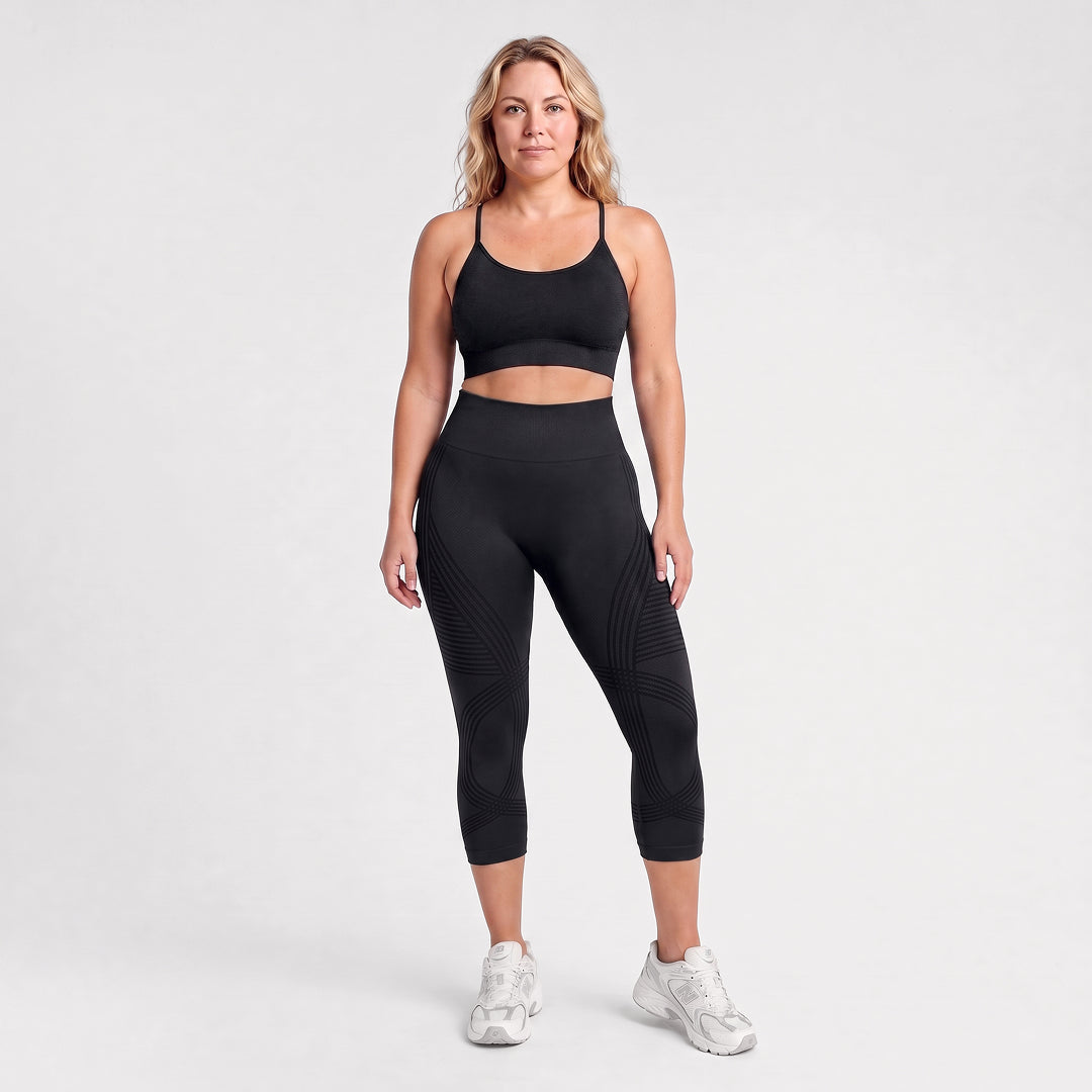 Advoce™ Ribbed Squat-Proof Capri Leggings