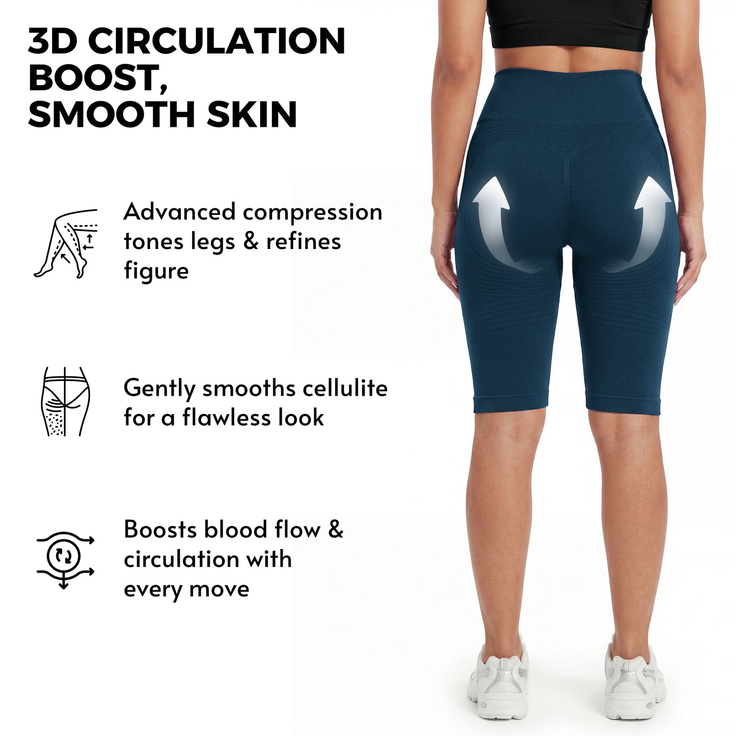 3D Anti-Cellulite Short Leggings