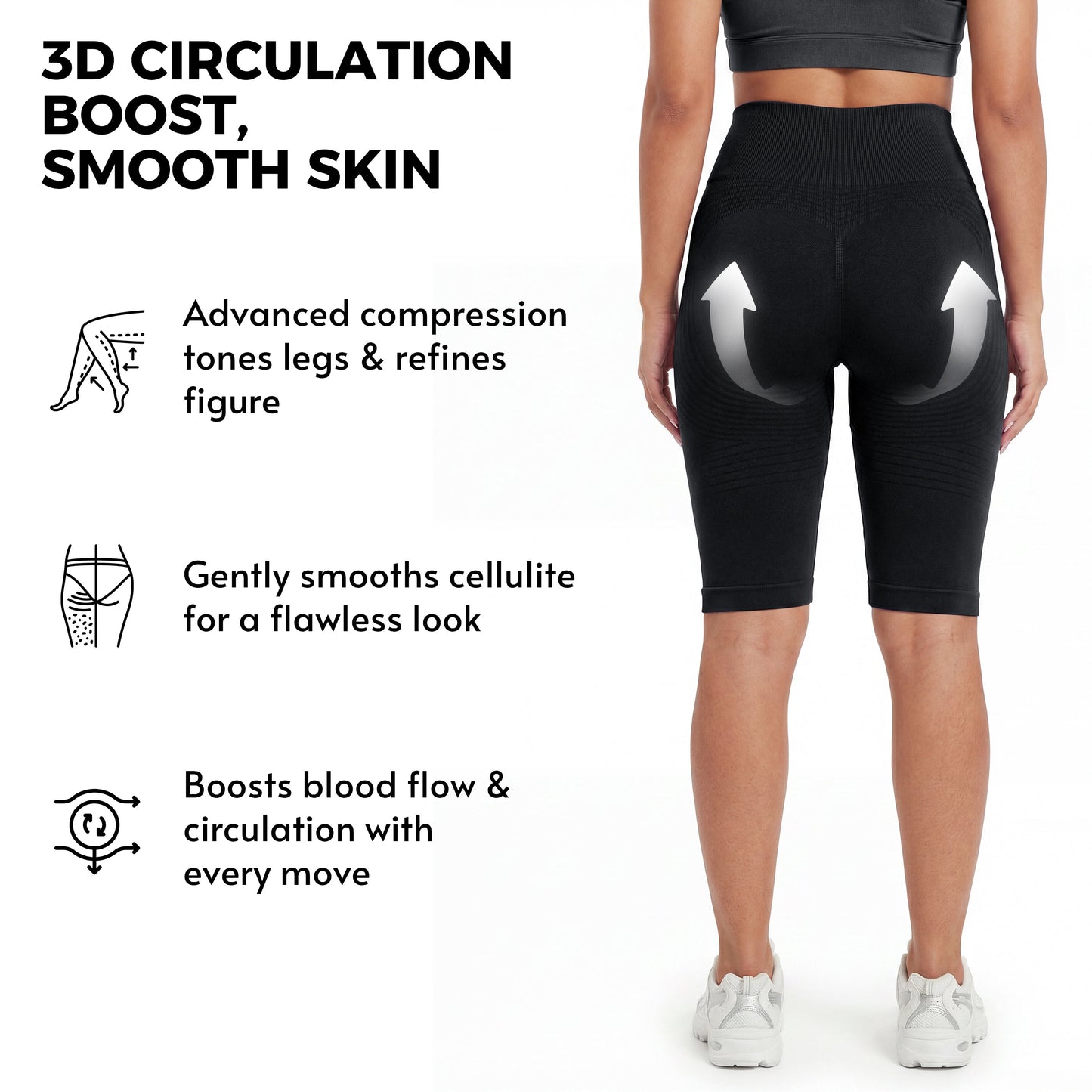 3D Anti-Cellulite Short Leggings