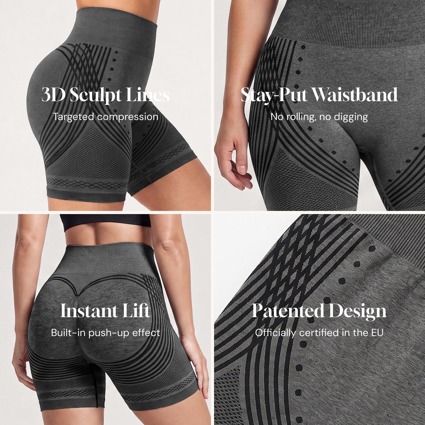 3D CelluSmooth Booty Shorts | Advoce