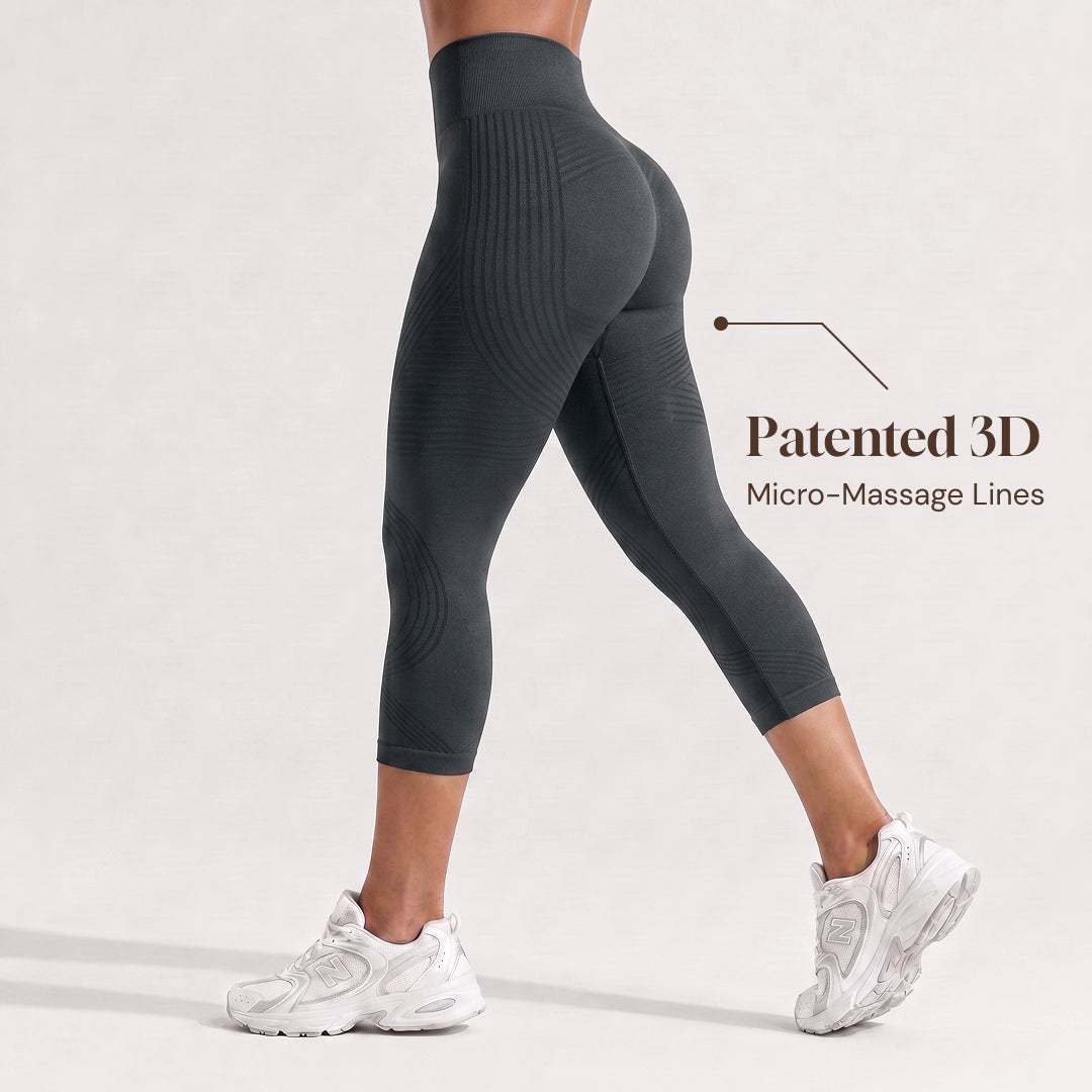 Advoce™ Ribbed Squat-Proof Capri Leggings