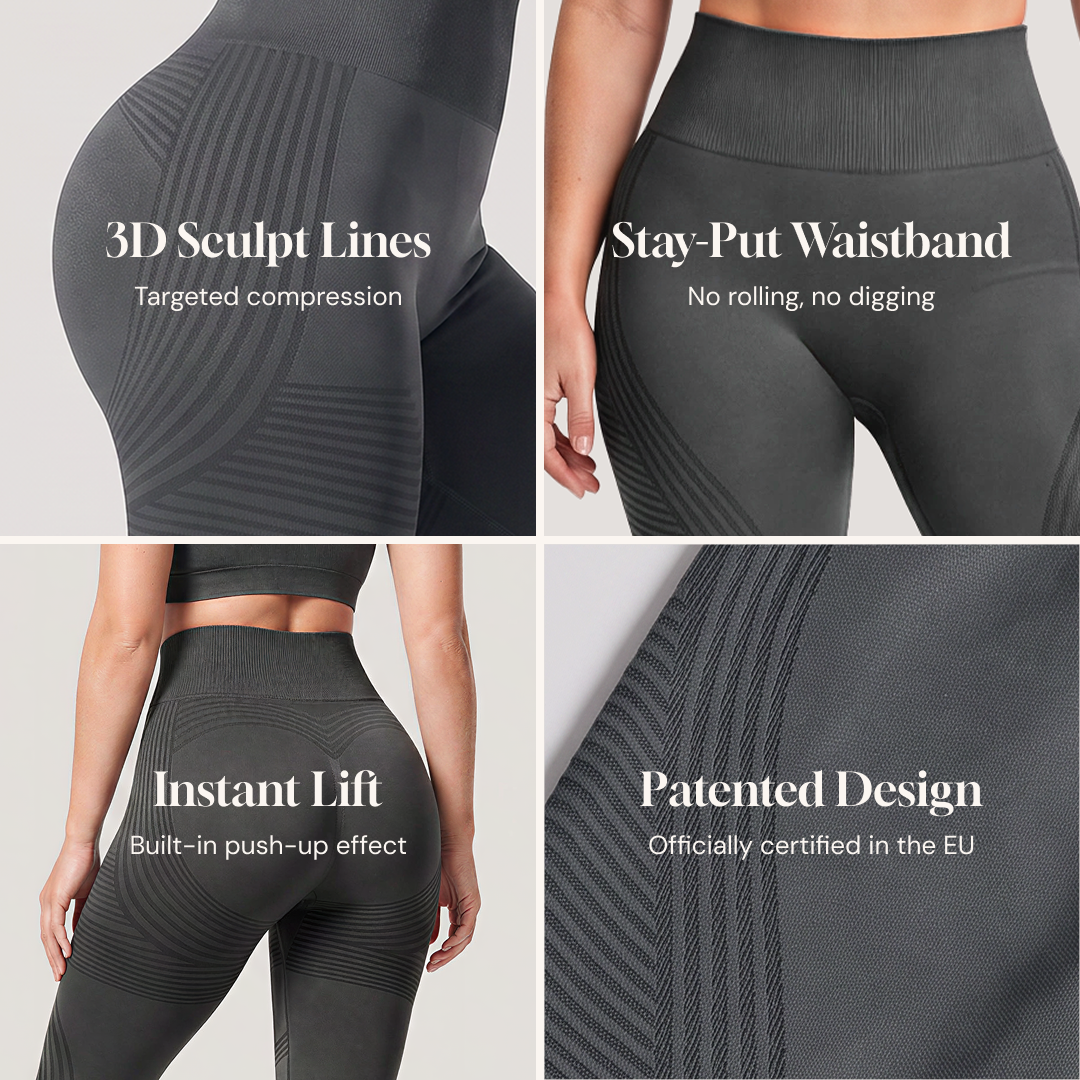 3D CelluSmooth High-Waisted Anti-Cellulite Ankle Legging | Advoce