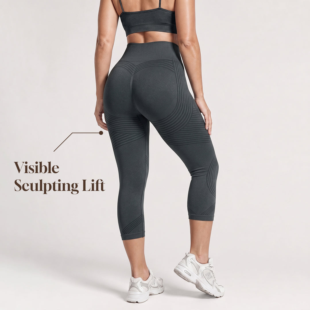 Advoce™ Ribbed Squat-Proof Capri Leggings