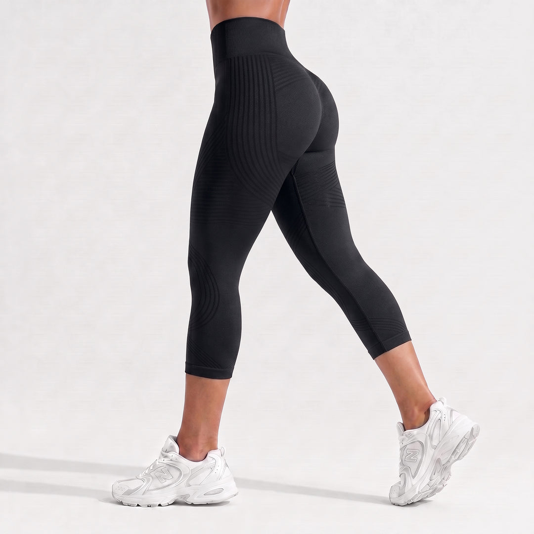 Advoce™ Ribbed Squat-Proof Capri Leggings