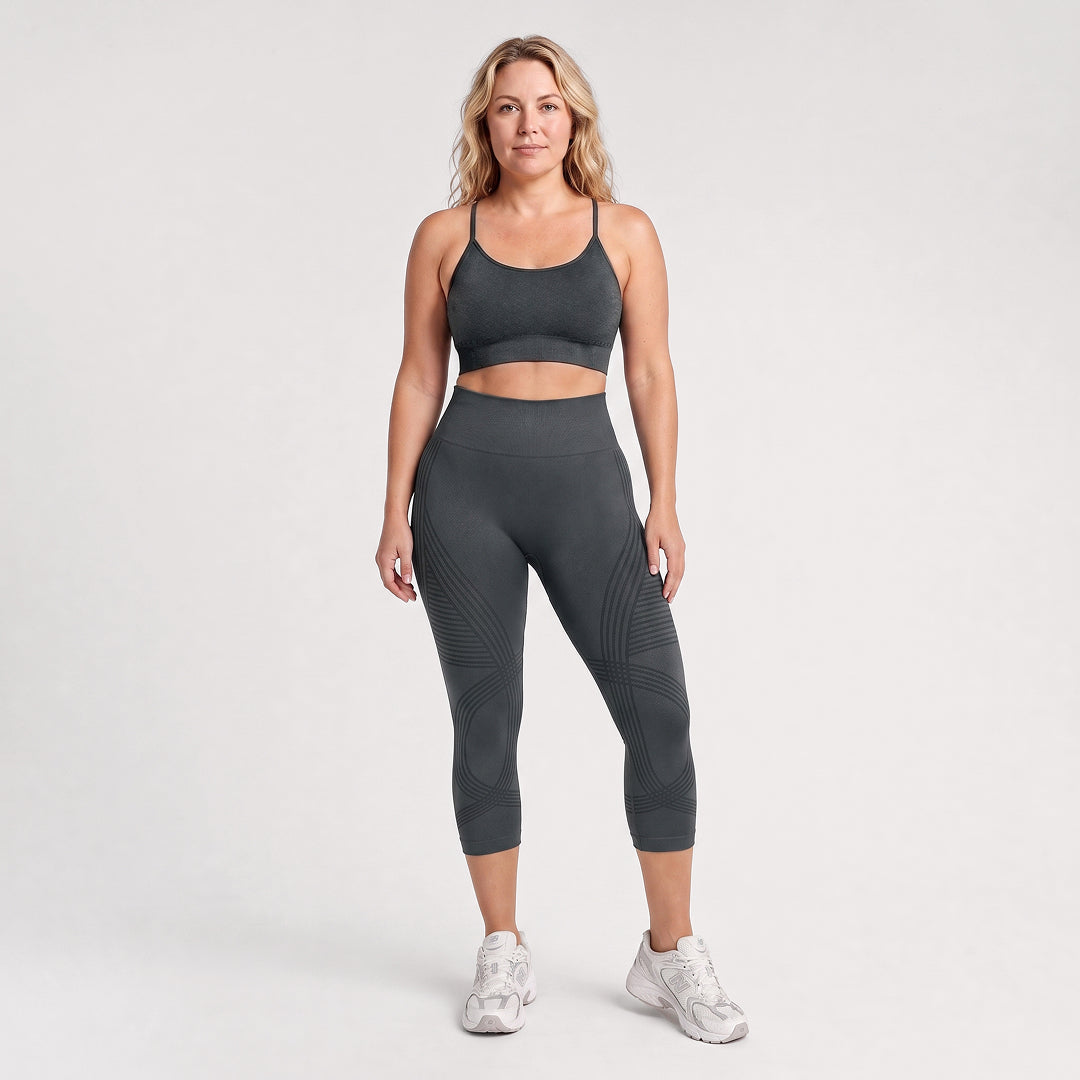 Advoce™ Ribbed Squat-Proof Capri Leggings