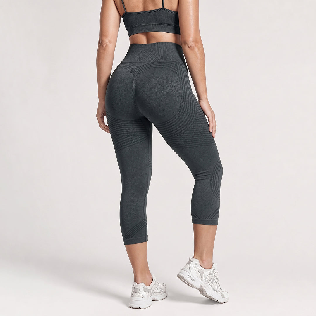 Advoce™ Ribbed Squat-Proof Capri Leggings