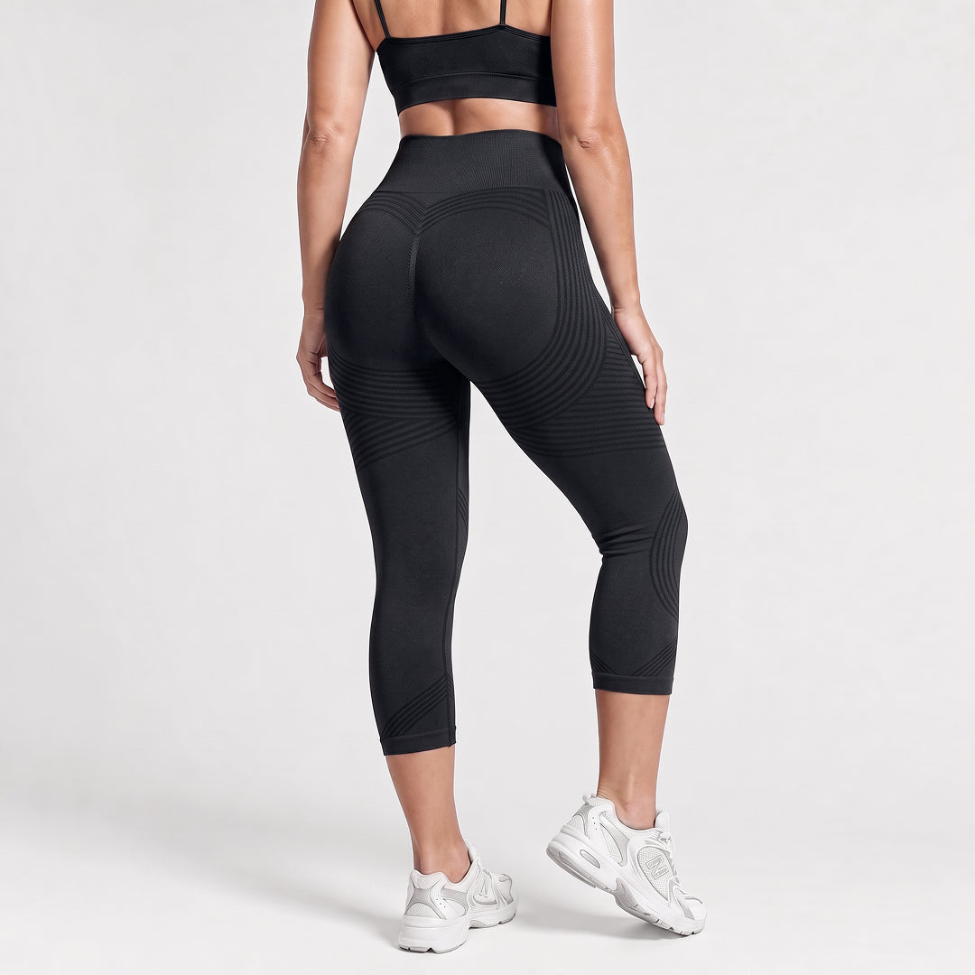 Advoce™ Ribbed Squat-Proof Capri Leggings