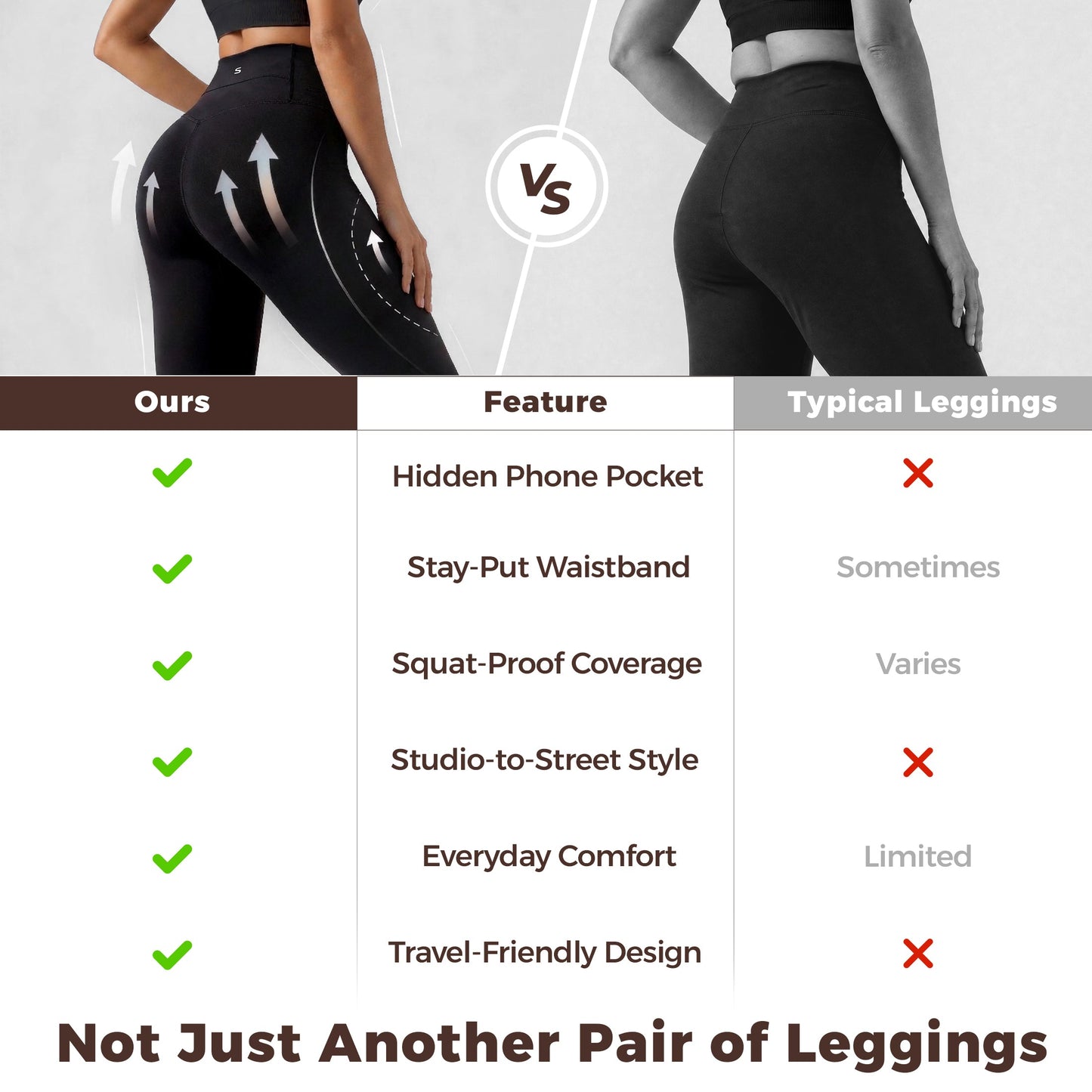 Advoce Hidden Pocket Lifestyle Leggings - Move Freely. Carry Less. Zero Compromise.