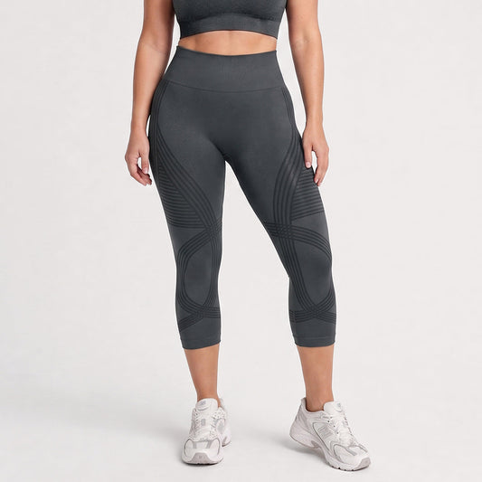 Advoce™ Ribbed Squat-Proof Capri Leggings