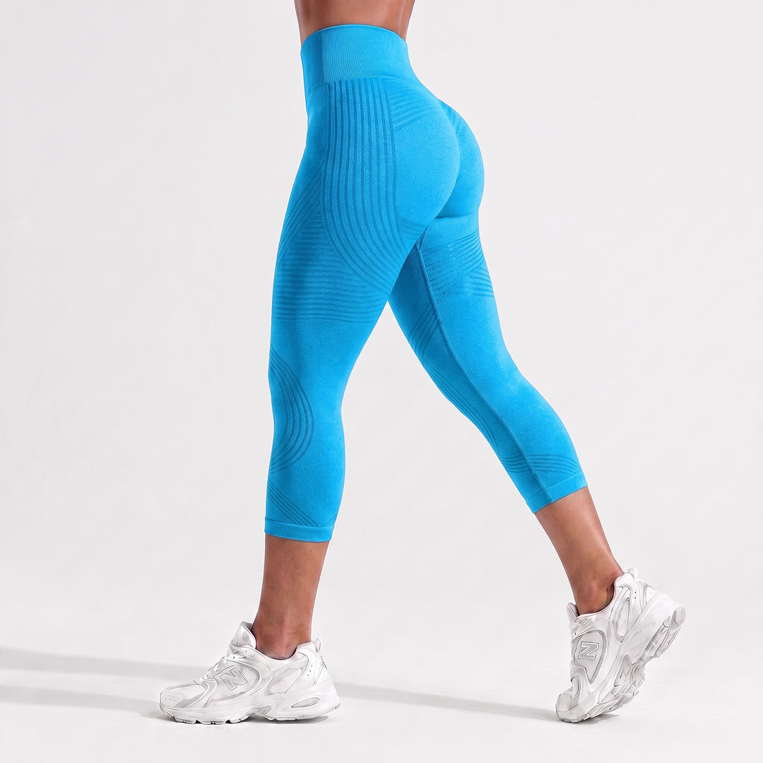 Advoce™ Ribbed Squat-Proof Capri Leggings
