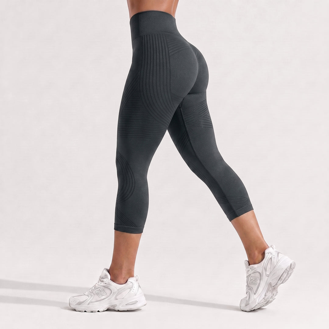 Advoce™ Ribbed Squat-Proof Capri Leggings